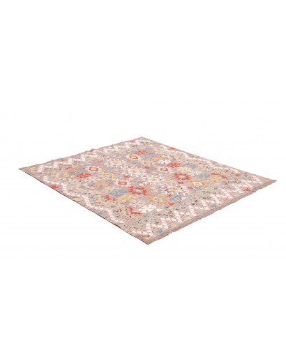 Tappeto Kilim Afghanistan beige marrone 147x159