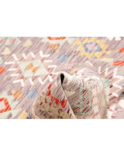 Tappeto Kilim Afghanistan beige marrone 147x159