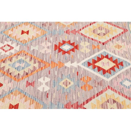 Tappeto Kilim Afghanistan beige marrone 153x148