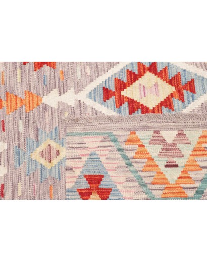 Tappeto Kilim Afghanistan beige marrone 153x148