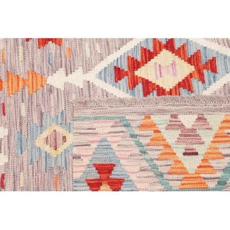 Tappeto Kilim Afghanistan beige marrone 153x148