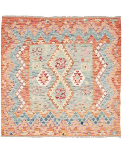 Tappeto Kilim Afghanistan beige rosso 155x150