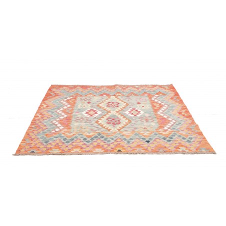 Tappeto Kilim Afghanistan beige rosso 155x150