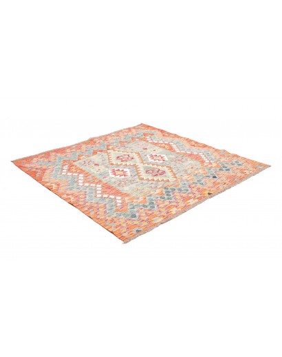 Tappeto Kilim Afghanistan beige rosso 155x150