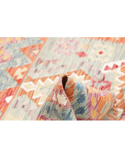 Tappeto Kilim Afghanistan beige rosso 155x150