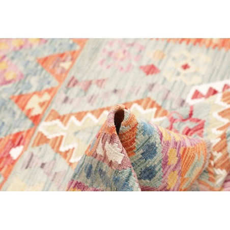 Tappeto Kilim Afghanistan beige rosso 155x150