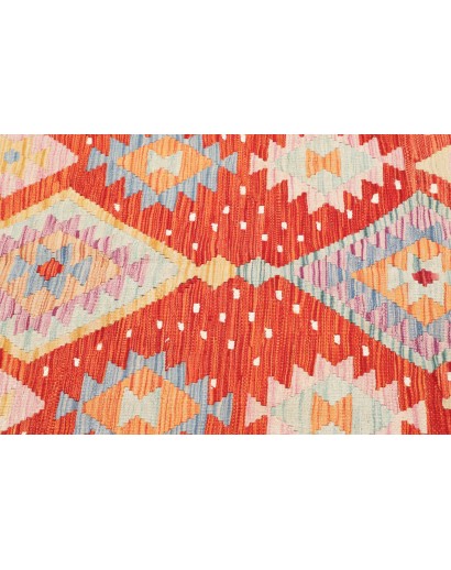 Tappeto Kilim Afghanistan marrone rosso 148x162