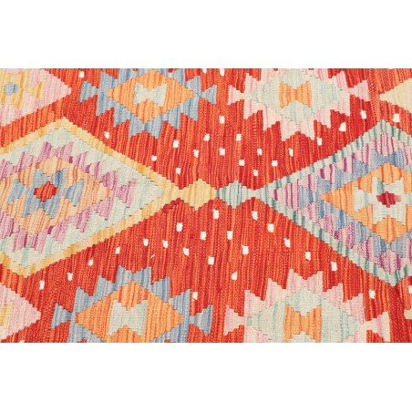 Tappeto Kilim Afghanistan marrone rosso 148x162