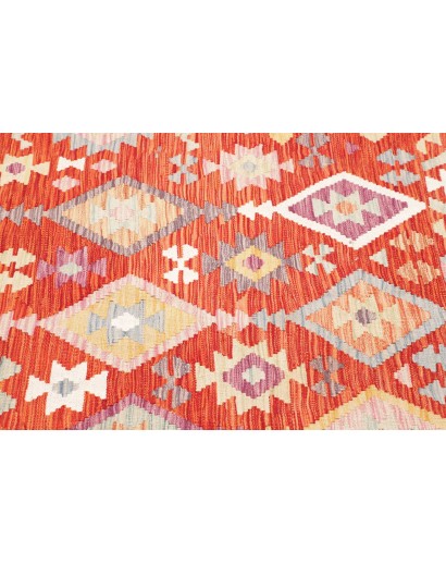 Tappeto Kilim Afghanistan giallo marrone 155x158