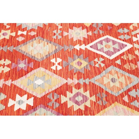 Tappeto Kilim Afghanistan giallo marrone 155x158