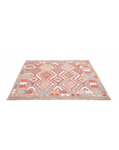 Tappeto Kilim Afghanistan beige marrone 147x147