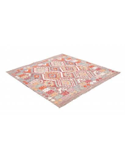 Tappeto Kilim Afghanistan beige marrone 147x147