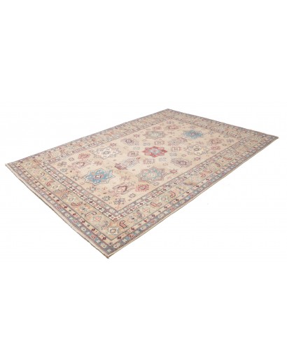 Tappeto Kazak Afghanistan bianco azzurro 189x272