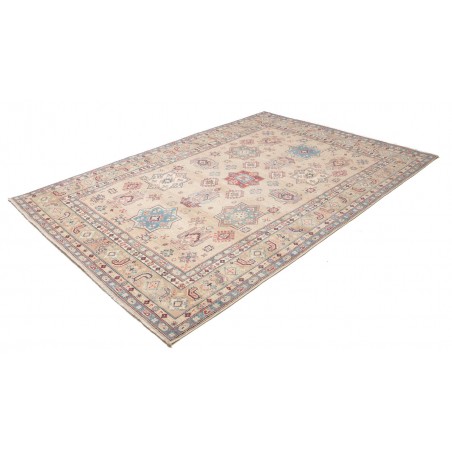 Tappeto Kazak Afghanistan bianco azzurro 189x272