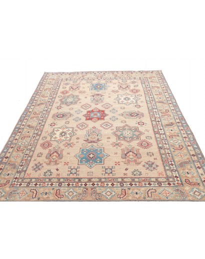 Tappeto Kazak Afghanistan bianco azzurro 189x272