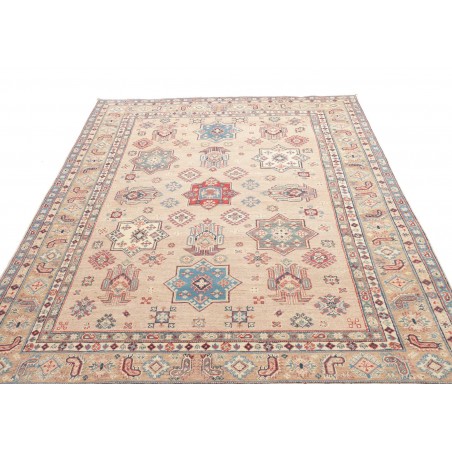 Tappeto Kazak Afghanistan bianco azzurro 189x272
