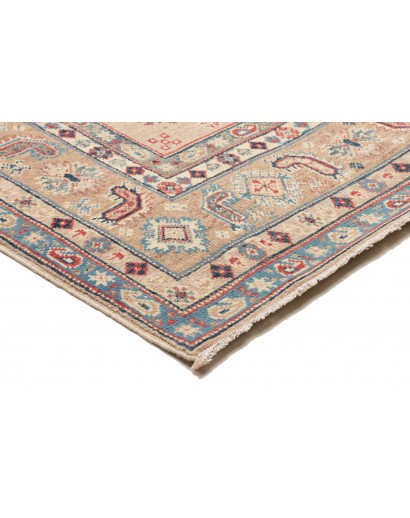 Tappeto Kazak Afghanistan bianco azzurro 189x272
