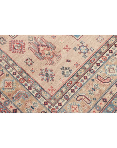 Tappeto Kazak Afghanistan bianco azzurro 189x272