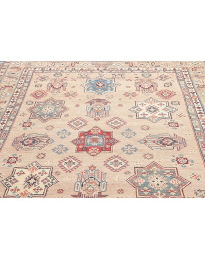 Tappeto Kazak Afghanistan bianco azzurro 189x272