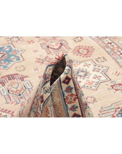 Tappeto Kazak Afghanistan bianco azzurro 189x272