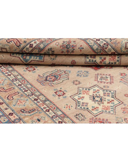 Tappeto Kazak Afghanistan bianco azzurro 189x272