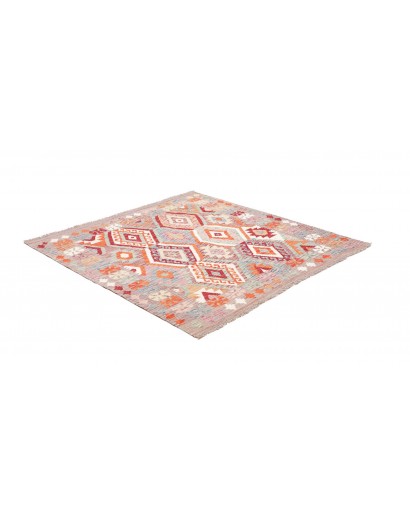 Tappeto Kilim Afghanistan beige marrone 150x147