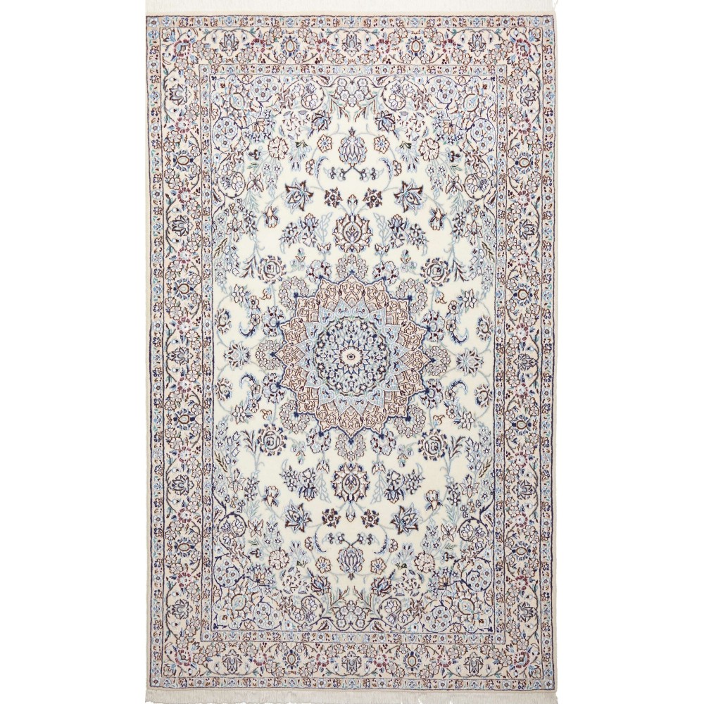 Tappeto Nain 9La Persia bianco 132x222 Tappeto Nain 9La Persia bianco 132x222
