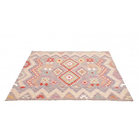 Tappeto Kilim Afghanistan beige marrone 149x156