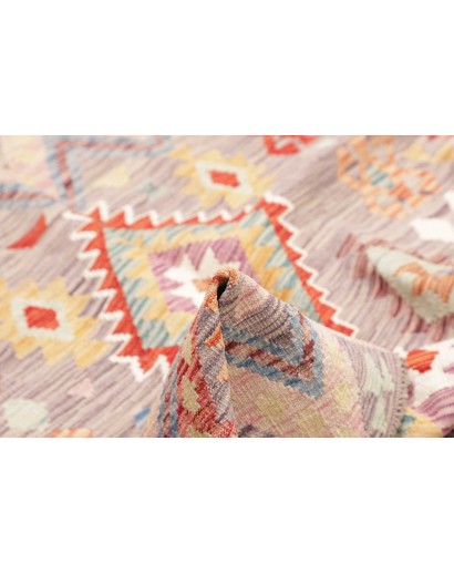 Tappeto Kilim Afghanistan beige marrone 149x156