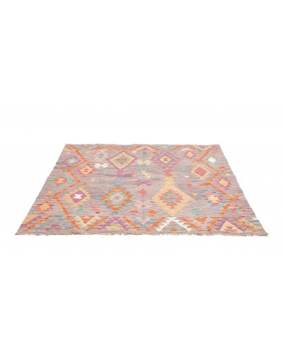 Tappeto Kilim Afghanistan beige marrone 153x151