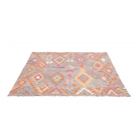 Tappeto Kilim Afghanistan beige marrone 153x151