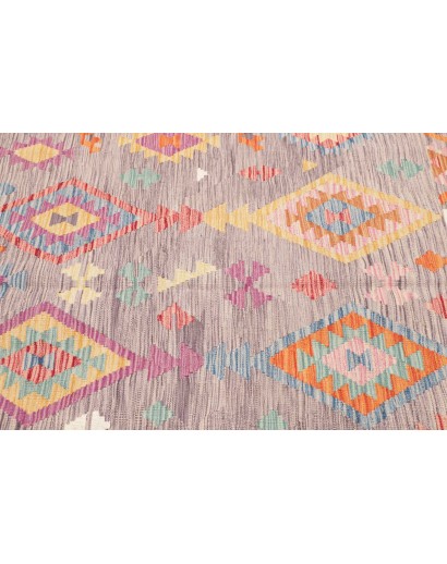 Tappeto Kilim Afghanistan beige marrone 153x151