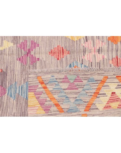 Tappeto Kilim Afghanistan beige marrone 153x151