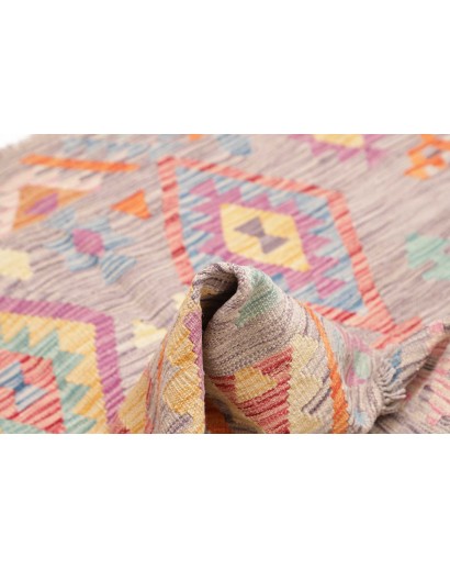 Tappeto Kilim Afghanistan beige marrone 153x151