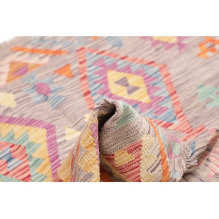 Tappeto Kilim Afghanistan beige marrone 153x151