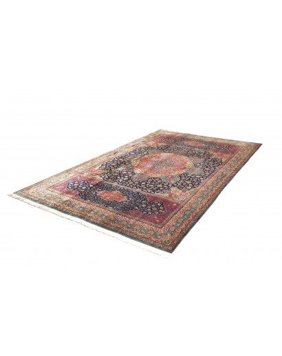 Tappeto Ghom seta Persia marrone 195x298