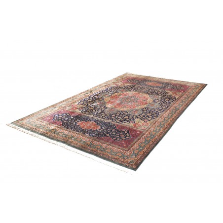 Tappeto Ghom seta Persia marrone 195x298