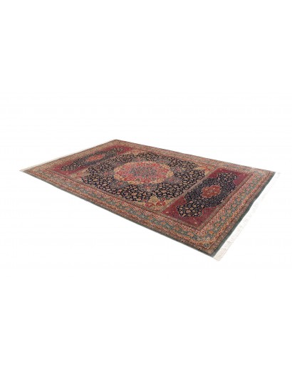 Tappeto Ghom seta Persia marrone 195x298