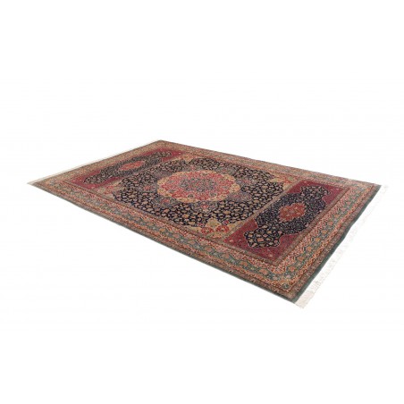 Tappeto Ghom seta Persia marrone 195x298