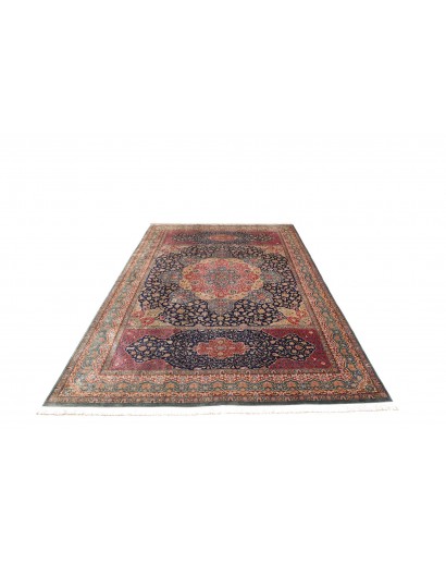 Tappeto Ghom seta Persia marrone 195x298
