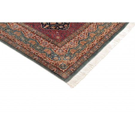 Tappeto Ghom seta Persia marrone 195x298