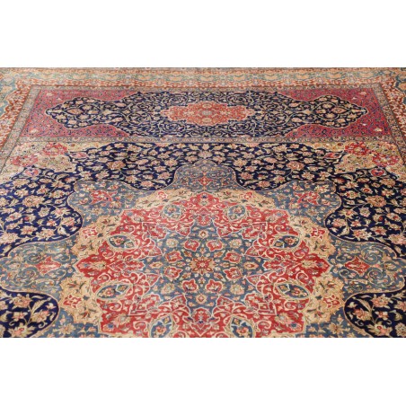 Tappeto Ghom seta Persia marrone 195x298