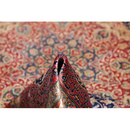Tappeto Ghom seta Persia marrone 195x298