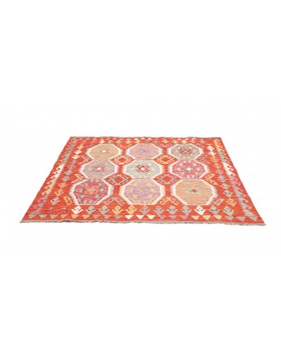 Tappeto Kilim Afghanistan marrone 152x154