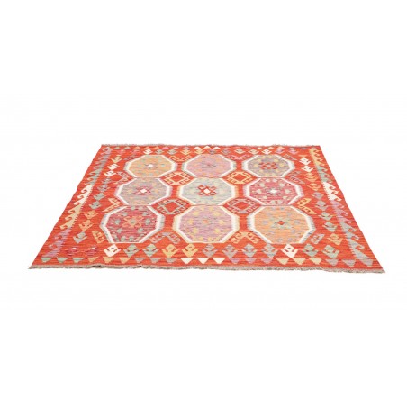 Tappeto Kilim Afghanistan marrone 152x154