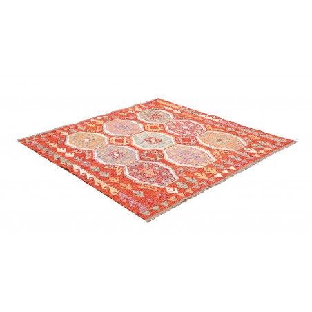 Tappeto Kilim Afghanistan marrone 152x154