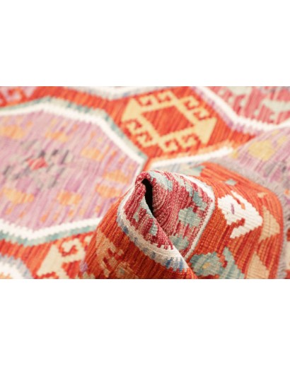 Tappeto Kilim Afghanistan marrone 152x154