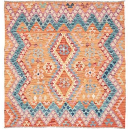 Tappeto Kilim Afghanistan marrone 156x164