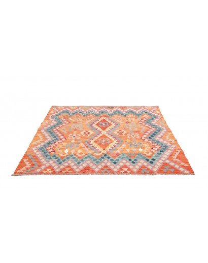 Tappeto Kilim Afghanistan marrone 156x164