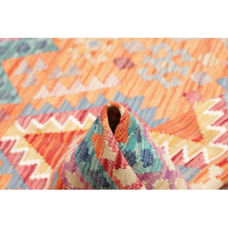 Tappeto Kilim Afghanistan marrone 156x164